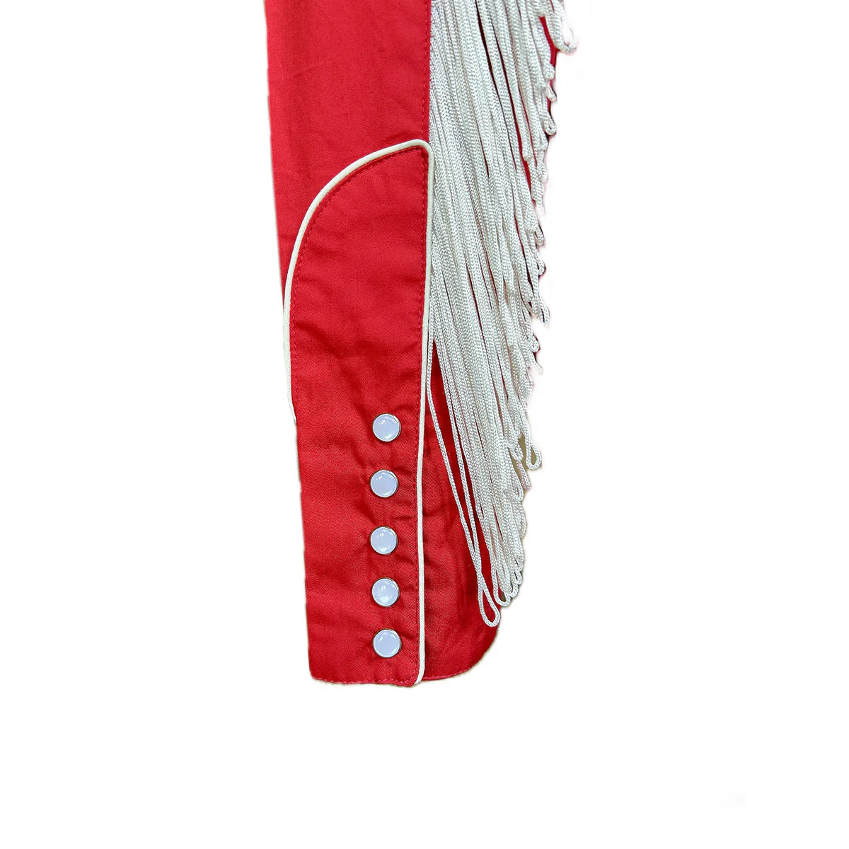 Vintage Inspired Western Shirt Ladies Rockmount Fringe Red Sleeve