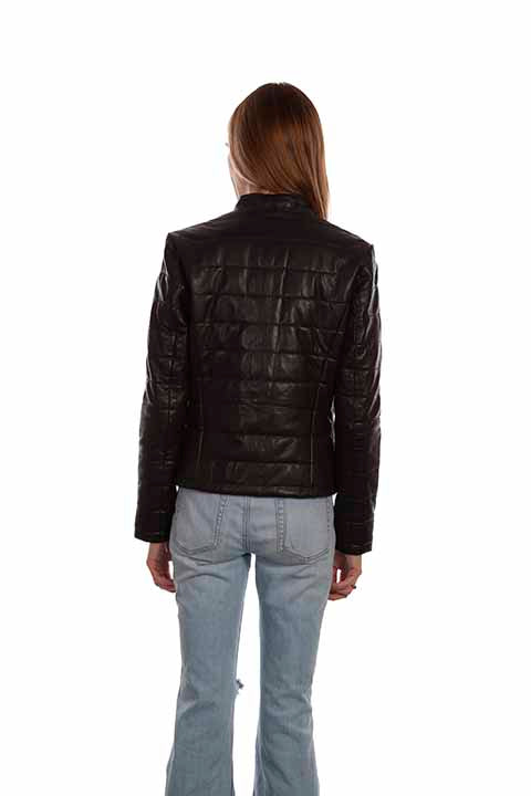 Scully Men's Leather Ribbed Jacket Front