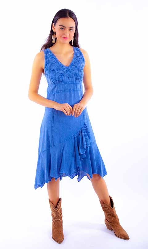 Robe Femme Scully Cantina Licou - Motif Bleu Noir Blanc Violet - Tailles XS à 2XL - Neuve étiquetée