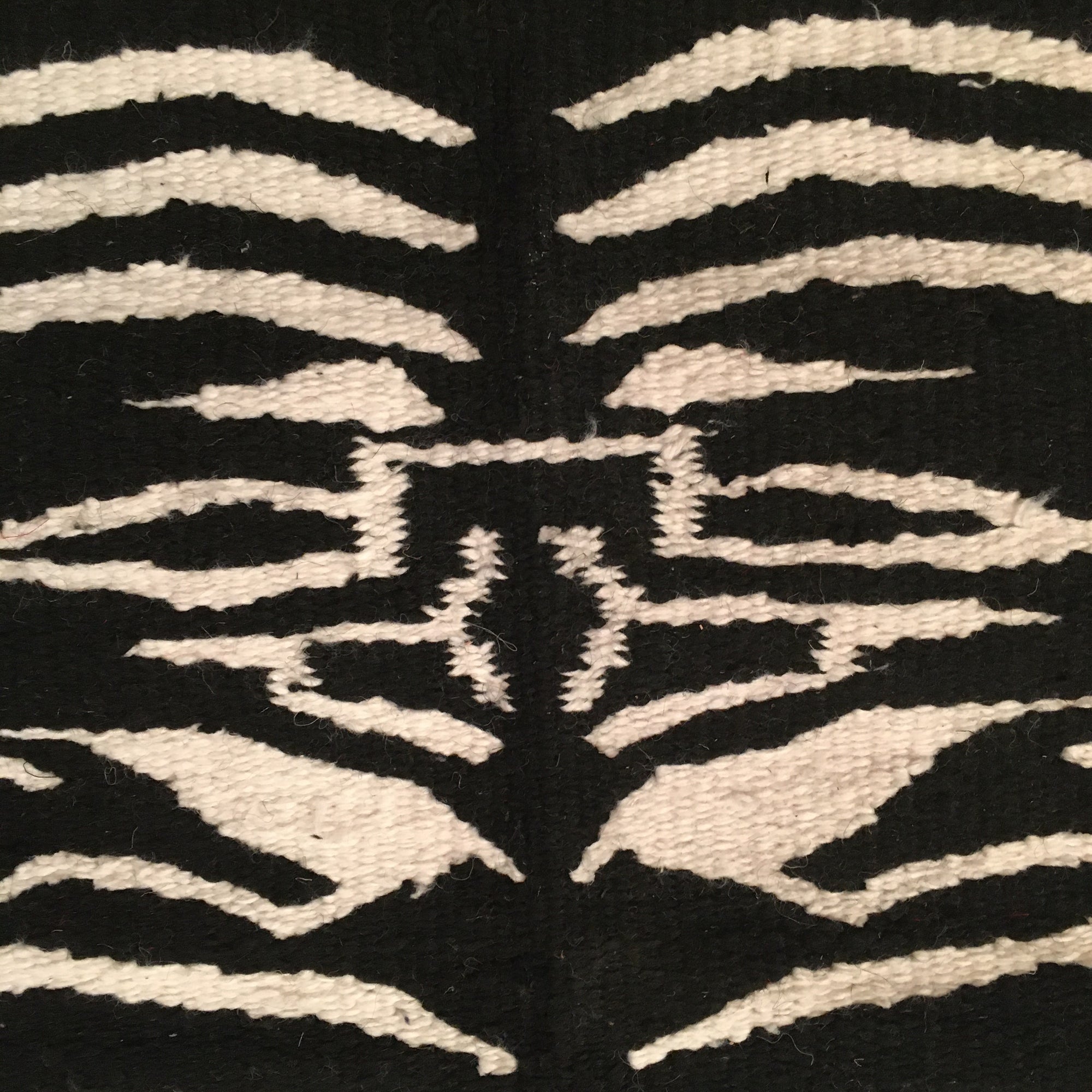Zebra Saddle Blanket Black and White