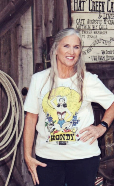 Original Cowgirl Clothing Rockin' B Ranch T-Shirt Howdy