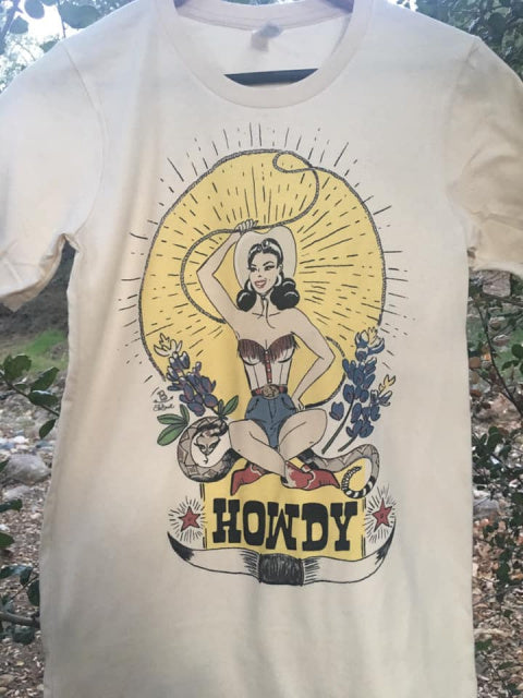 Original Cowgirl Clothing Rockin' B Ranch T-Shirt Howdy