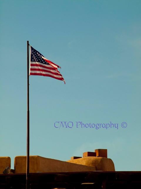 Fine Art Print by CMQ Photography: "Old Town Flag"