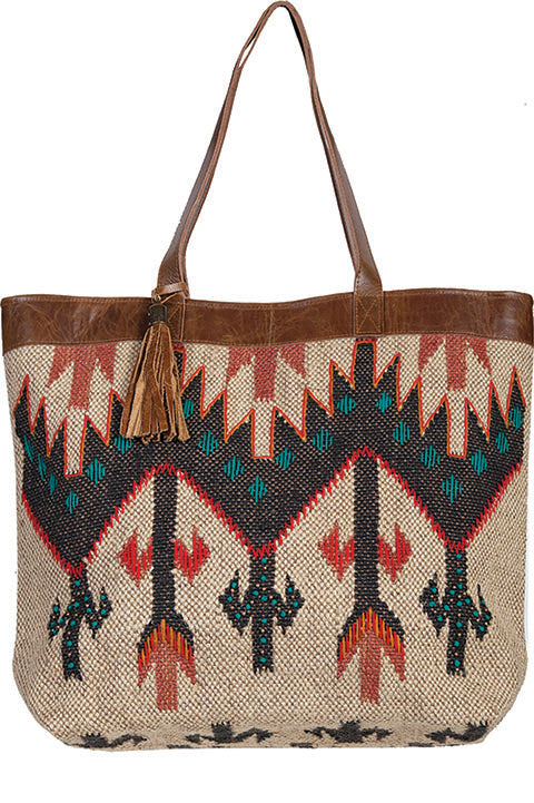 Scully Geometric Print Shoulder Tote Style #719302