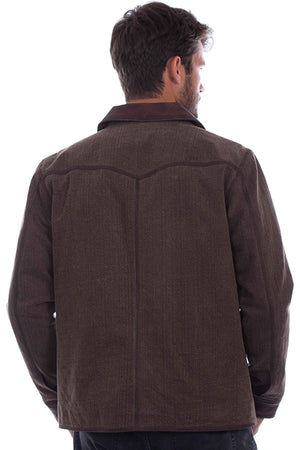 Scully Men's Casual Zip Front Jacket Back
