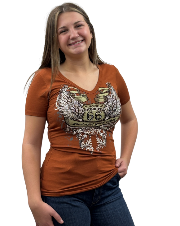 Ladies Liberty Wear RT 66 Vibes Top Front