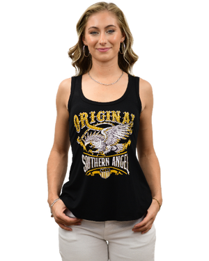 Ladies Liberty Wear Original Southern Angel Tank Front
