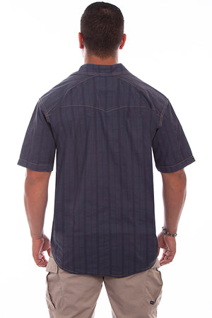 Farthest Point Collection Traveler Short Sleeve Vallarta Blue Back
