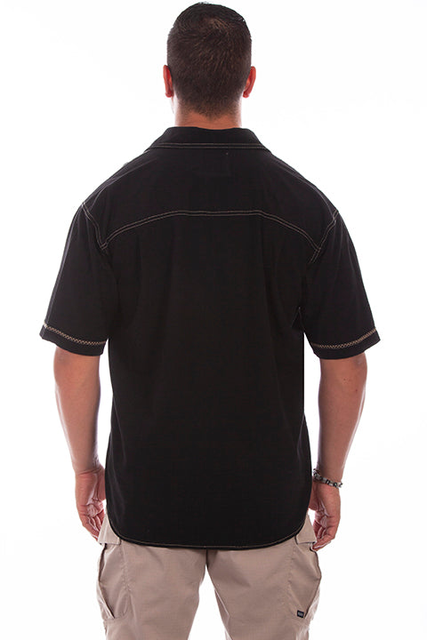 Scully Men's Farthest Point Voyager Shirt Black Back
