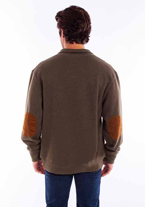 Farthest Point Collection Pullover Sweater Olive Back