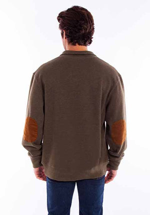 Farthest Point Collection Pullover Sweater Olive Back