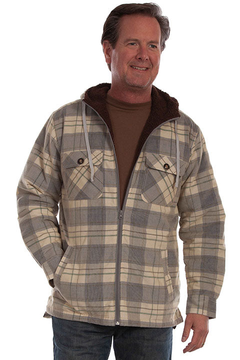 Scully Farthest Point Men's Plaid Hoodie Front