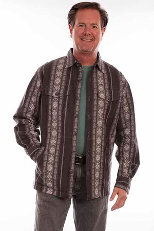 Scully Farthest Point Men's Vertical Stripe  Front