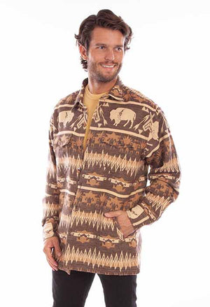 Scully Farthest Point Men's Buffalo Brown Front