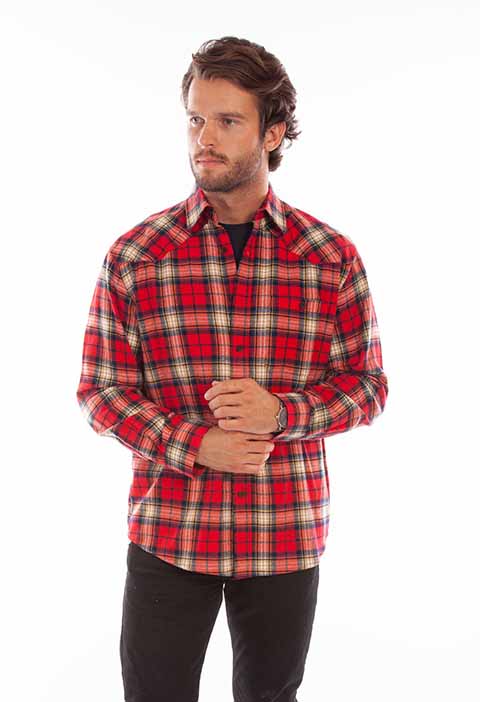 Scully Farthest Point Tan Plaid Front