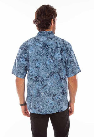Scully Farthest Point Men's Batik Leaves Back