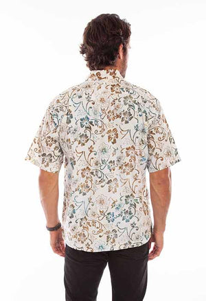 Scully Farthest Point Men's Batik Tribal Print Back