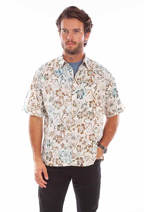 Scully Farthest Point Men's Batik Tribal Print Front