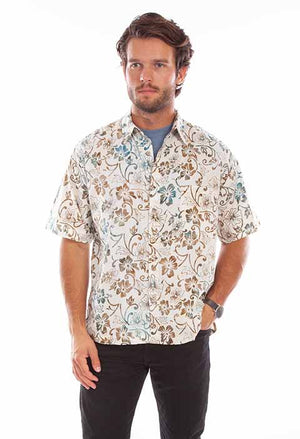 Scully Farthest Point Men's Batik Tribal Print Front