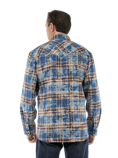 Farthest Point Men's Plaid Blue Front