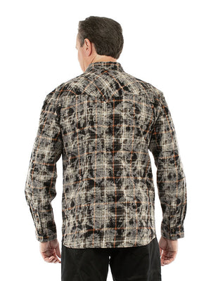 Farthest Point Men's Plaid Olive Back