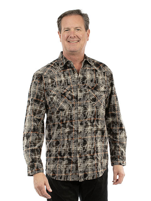 Farthest Point Men's Plaid Olive Front