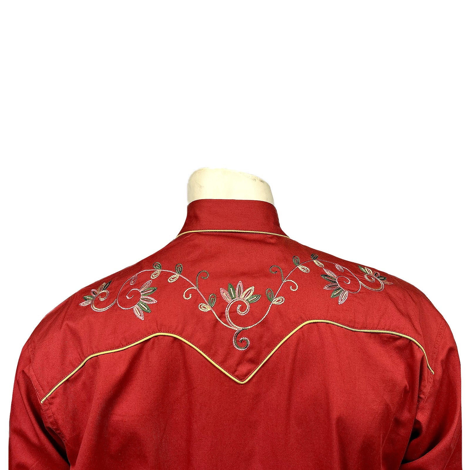Rockmount Men's Variegated Floral Shirt Red Back