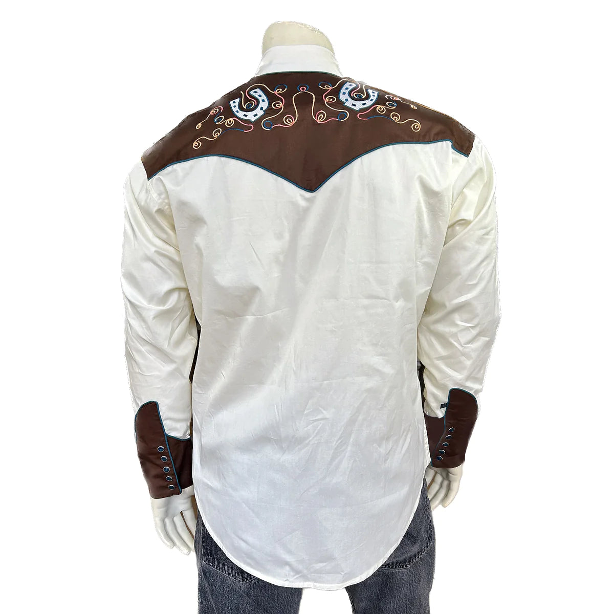 Rockmount Men's Horseshoe Embroidered Shirt Front