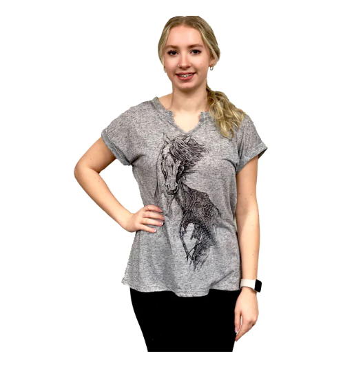 Liberty Wear Collection Tops: Sketched Stallion