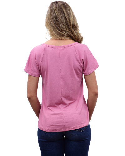 Liberty Wear Ladies' Wild Ones Pink Top 