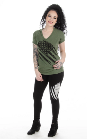 Liberty Wear Army Green Flag Lincoln #117131