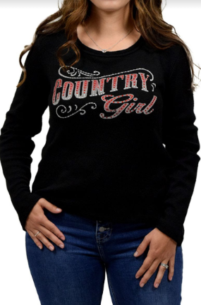 Liberty Wear Ladies' Top Country Girl 