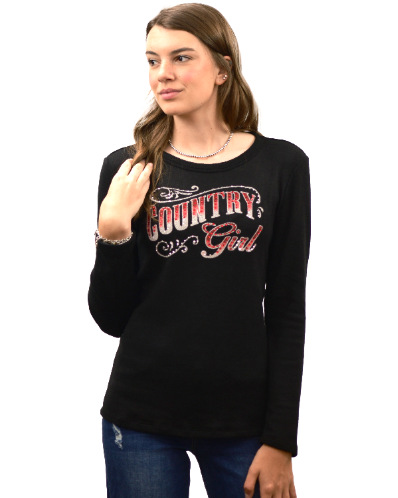 Liberty Wear Ladies' Top Country Girl