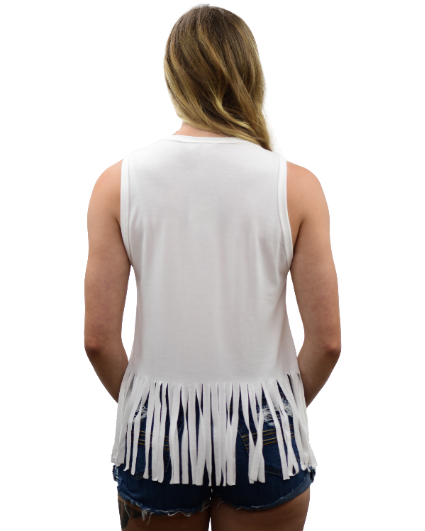 Liberty Wear Ladies' Born Free Eagle Tank Front