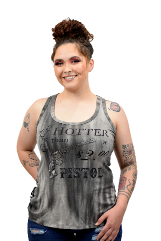 Liberty Wear Ladies' Hot Pistol Tank Front