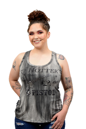 Liberty Wear Ladies' Hot Pistol Tank Front