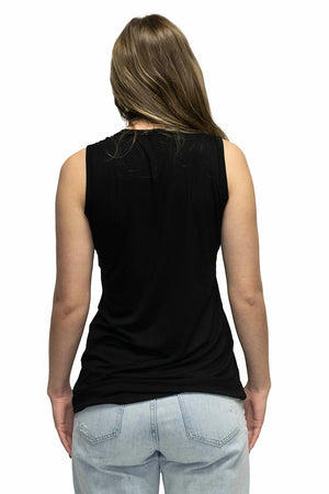 Liberty Wear Ladies' Tank Top Soaring Eagle Bike Back