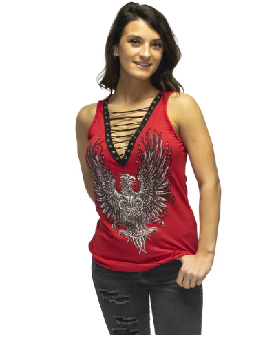 LIberty Wear Ladies' Tank with Eagle