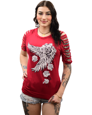 Ladies Liberty Wear Rosewood Top Front