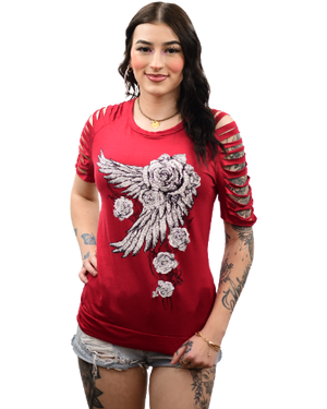 Ladies Liberty Wear Rosewood Top Front