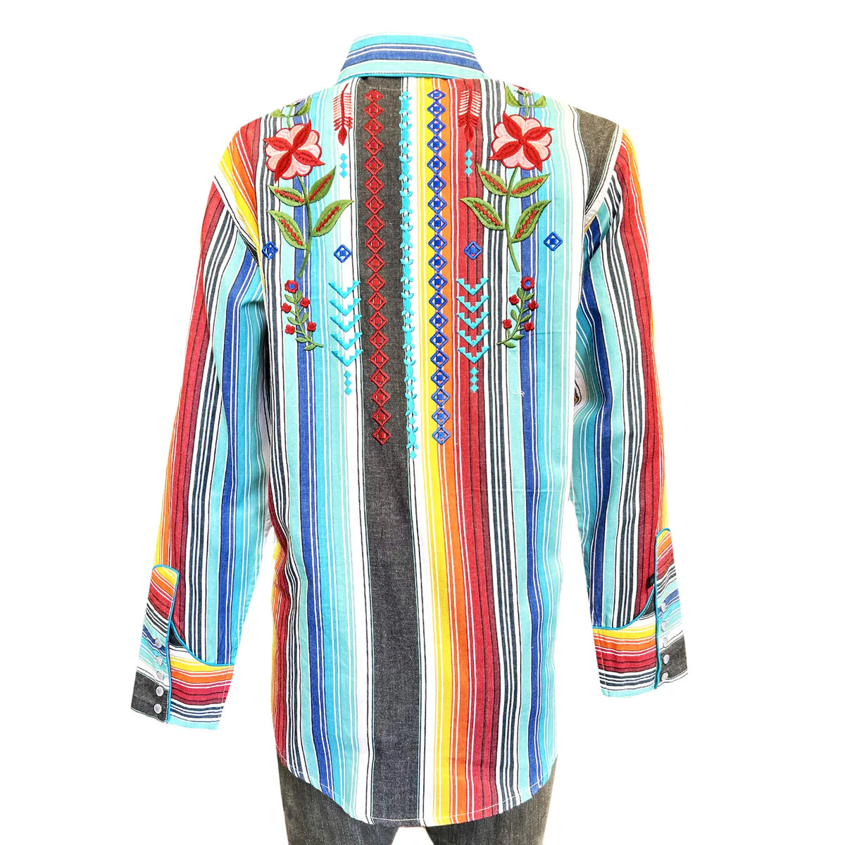 Rockmount Ranch Wear Ladies' Vintage Inspired Western Serape Stripe Front