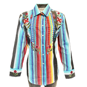 Rockmount Ranch Wear Ladies' Vintage Inspired Western Serape Stripe Front