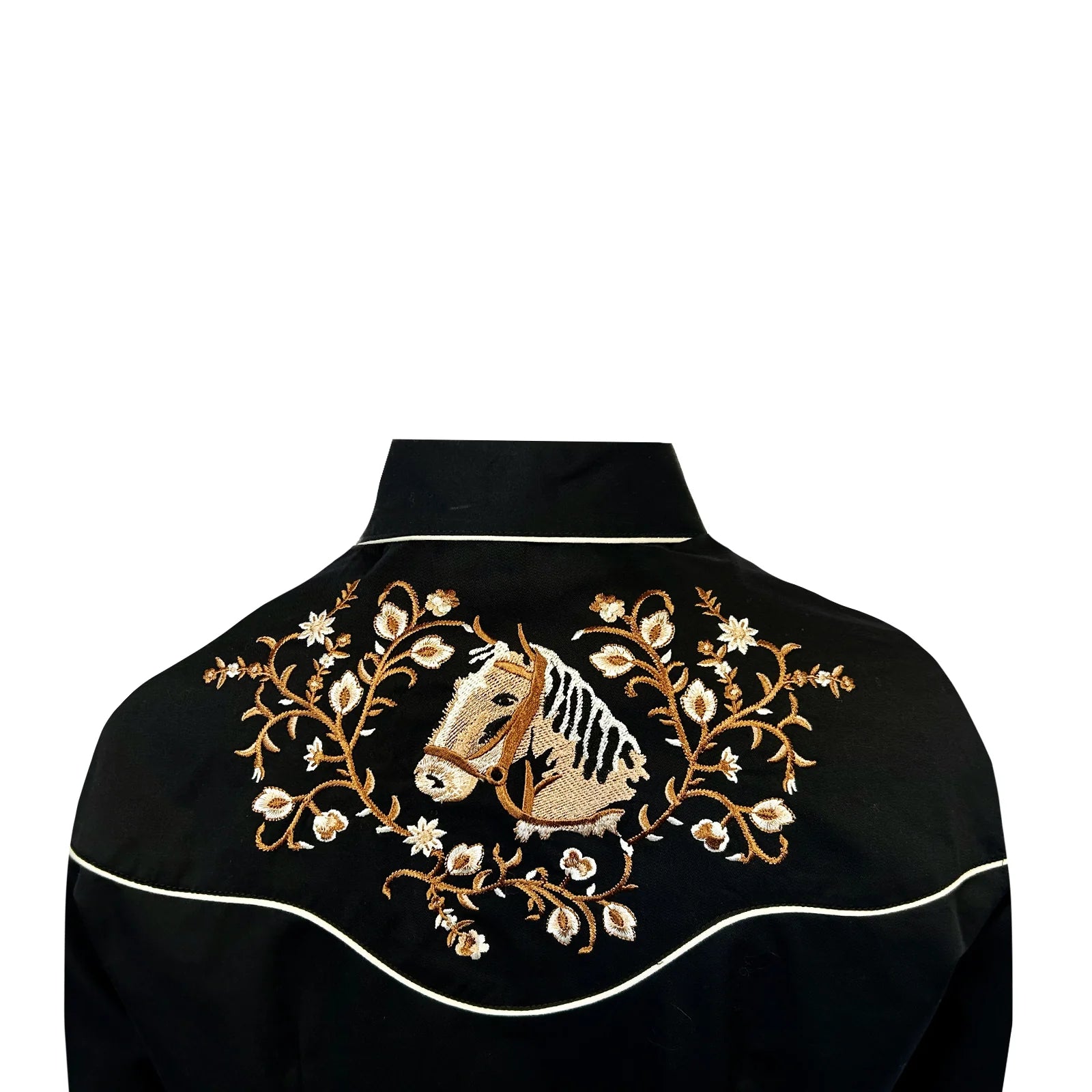 Women's Vintage Western Shirt Collection: Rockmount Floral Horsehead