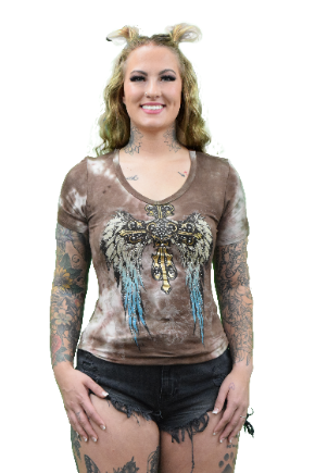 Liberty Wear Top Crossed Over #117741 Front
