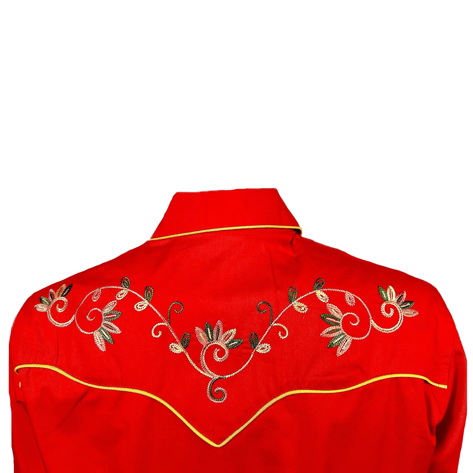 Rockmount Ranch Wear Women's Shirt Variegated Floral on Red Back