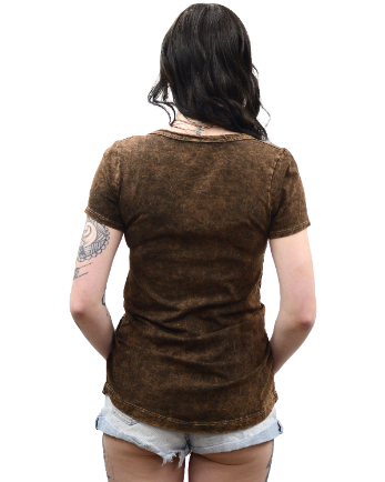 LIberty Wear Ladies' Top Teal Gradient Wings #7778