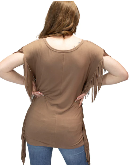 Liberty Wear Fringe Top Wild Ride Rodeo Show Front