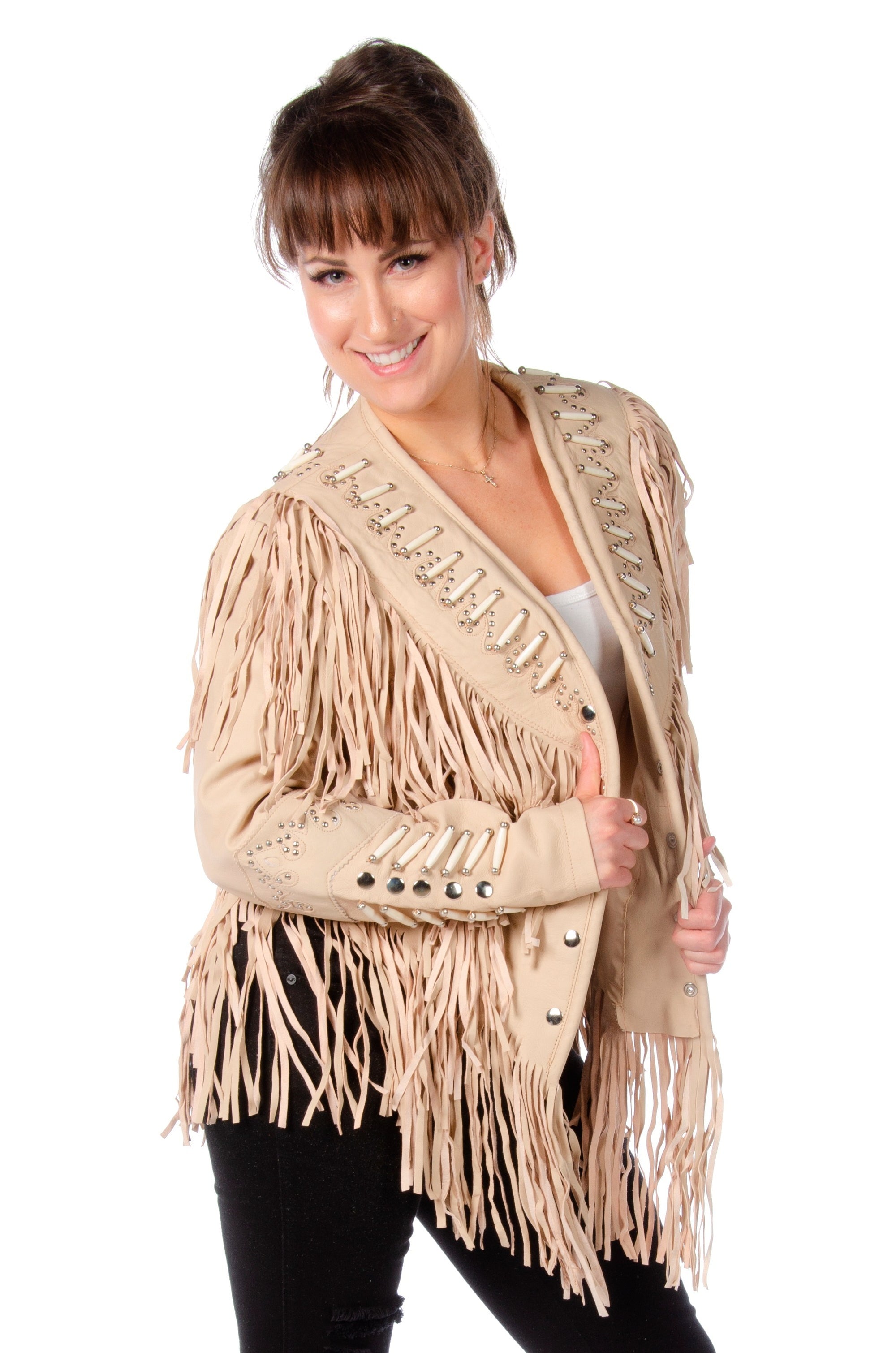 Liberty Wear Jacket Hip Length Fringe #119721 