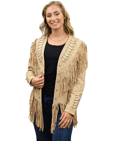 Liberty Wear Jacket Hip Length Fringe #119721 