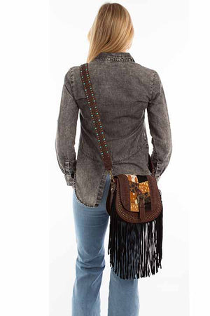 Scully Ladies' Crossbody Bag with Fringe